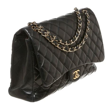 chanel maxi flap dimensions|chanel maxi flap bag lambskin.